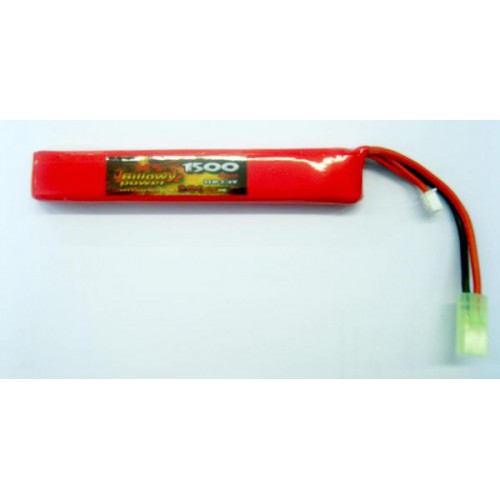 BILLOWY POWER LIPO BATTERY 7.4X1500 20C [BL-7.4X1500]