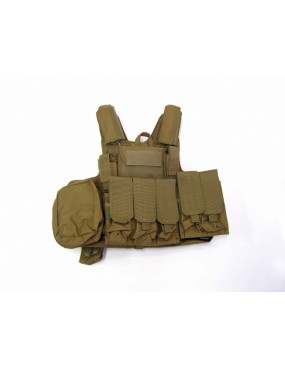 TACTICAL CYRAS CORPORAL TAN ACOLCHADO CON 10 BOLSILLOS [V1026T]