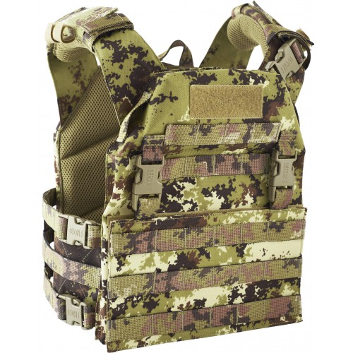 CHALECO TÁCTICO AIRSOFT DEFCON 5 900D VEGETAL ITALIANO [D5-BAV19 VI]