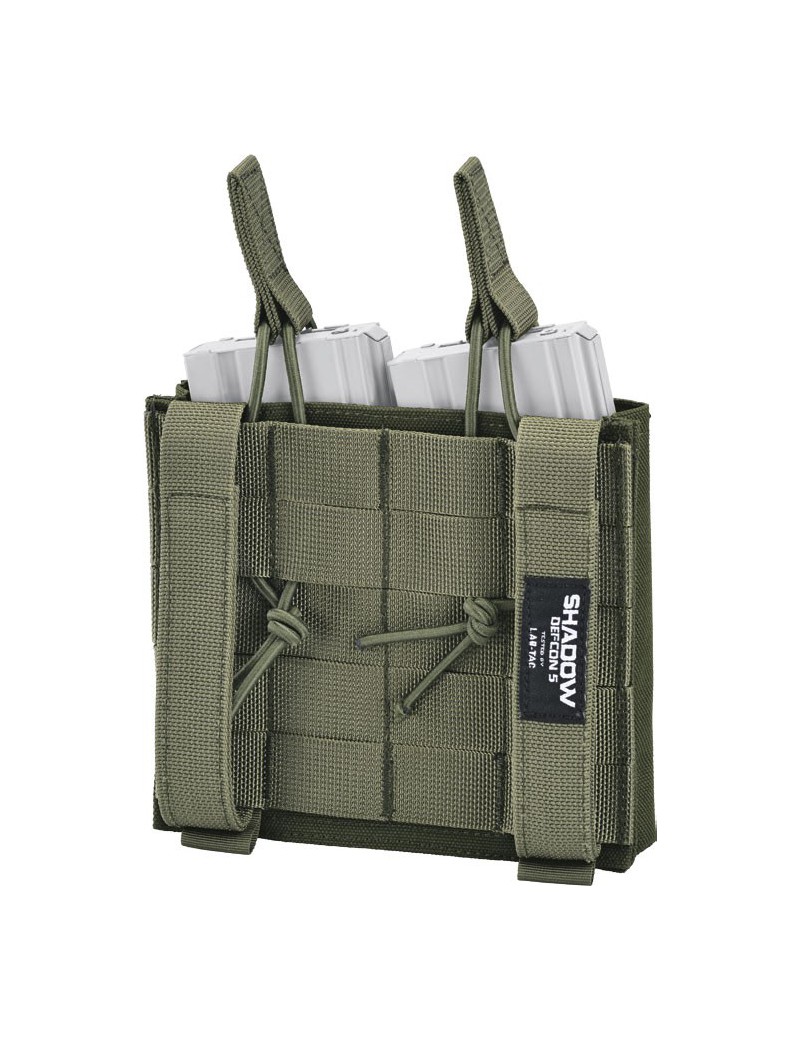 PORTA CARICATORE DOPPIO APERTO GREEN DEFCON 5 [D5-LAS_M4AKDO OD]