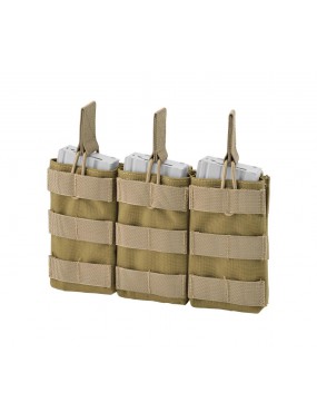 BOLSILLO TRIPLE CARGADOR ABIERTO COYOTE TAN DEFCON 5 [D5-M4AK3DO CT]