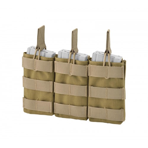 TASCA TRIPLA CARICATORI APERTA COYOTE TAN DEFCON 5 [D5-M4AK3DO CT]