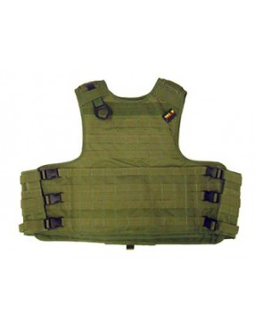 CORPETTO TACTICAL VEST CON MOLLE PER ACCESSORI VERDE  [V1029V]