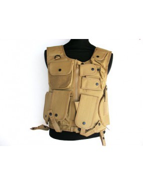TACTICAL KILLER TAN BODY WITH 7 POCKETS AND HOLSTER [H4191T]