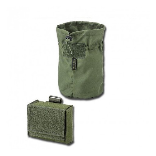TASCA PICCOLA MULTIUSO RIPIEGHEVOLE A MOLLE VERDE [D5-892 OD]