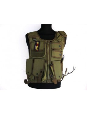 GREEN KILLER TACTICAL BODY WITH 7 POCKETS AND HOLSTER [H4191V]