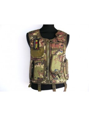 GILET TACTIQUE AIRSOFT DEFCON 5 ARMOR CARRIER VEGETATO ITALIAN [D5-BAV06 VI]