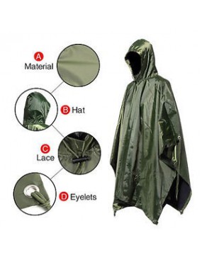 PONCHO VERDE IMPERMEABLE FOSTEX [325235]
