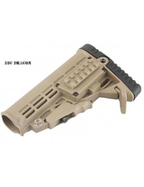 COLLAPSIBLE STOCK FOR M4 TAN BIG DRAGON [BD-0170T]