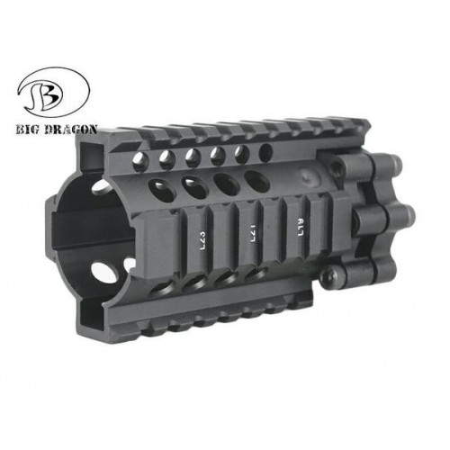 BIG DRAGON RIS STYLE 4'' PER M4 BLACK [BD-3760]