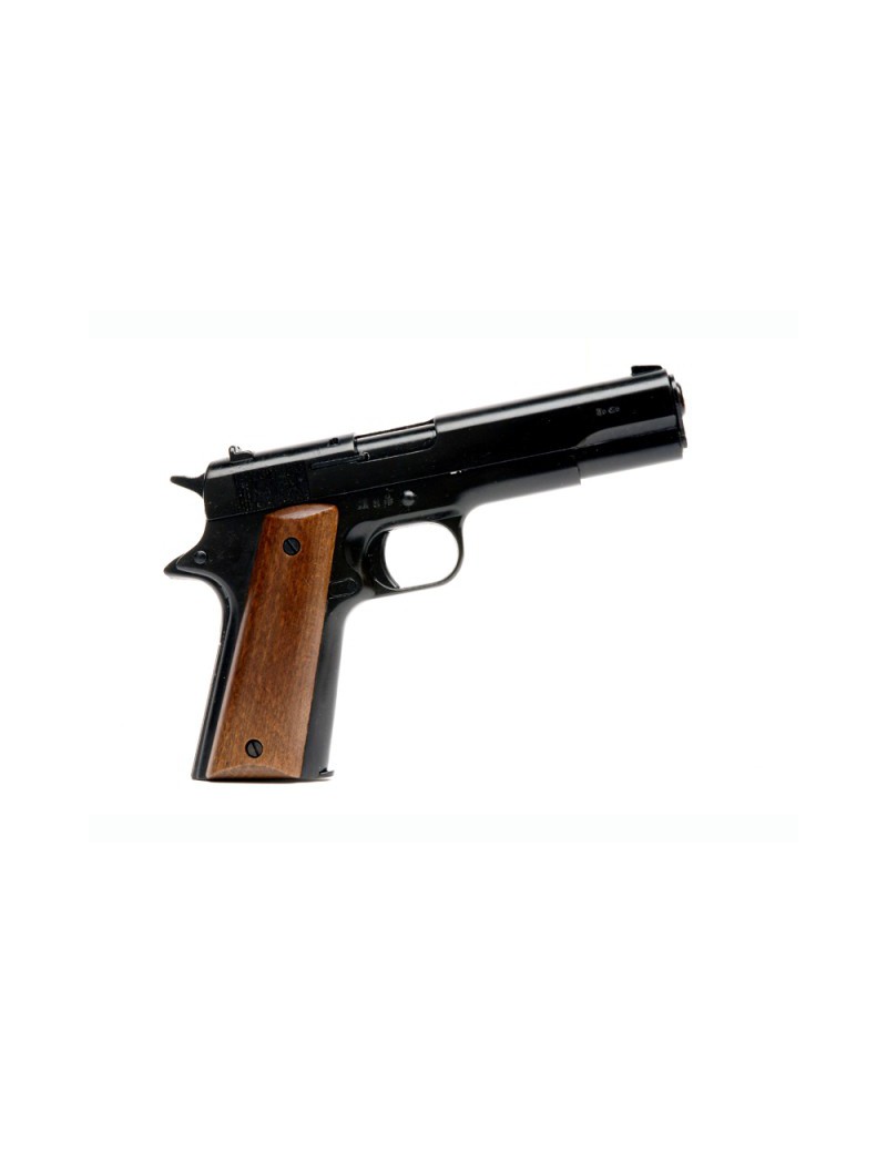 BLANK PISTOL KIMAR 1911 CAL. 8 MM BLACK / WOOD SINGLE AND DOUBLE ACTION [420.086]