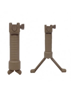 HANDLE WITH INTEGRATED ROYAL BIPOD IN ABS TAN WITH SLIDE ATTACHMENT [BA01T]