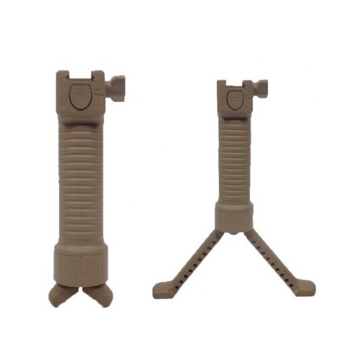 ROYAL IMPUGNATURA CON BIPIEDE INTEGRATO MONTAGGIO SU SLITTA WEAVER TAN [BA01T]