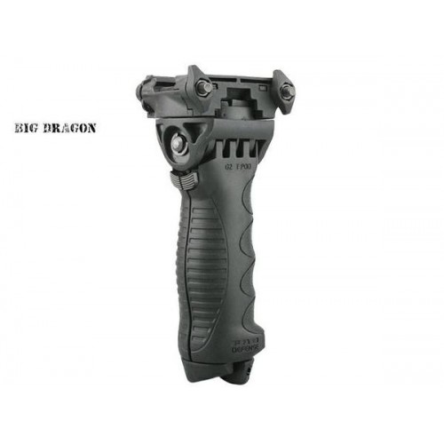 IMPUGNATURA CON BIPIEDE TATTICO T-POD G2 FD TYPE BLACK BIG DRAGON [BD-8615B]