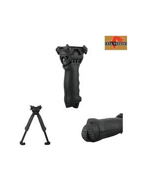 GRIFF MIT TAKTISCHEM BIPOD T-POD G2 FD TYP SCHWARZ GROSSER DRACHE [BD-8615B] 2