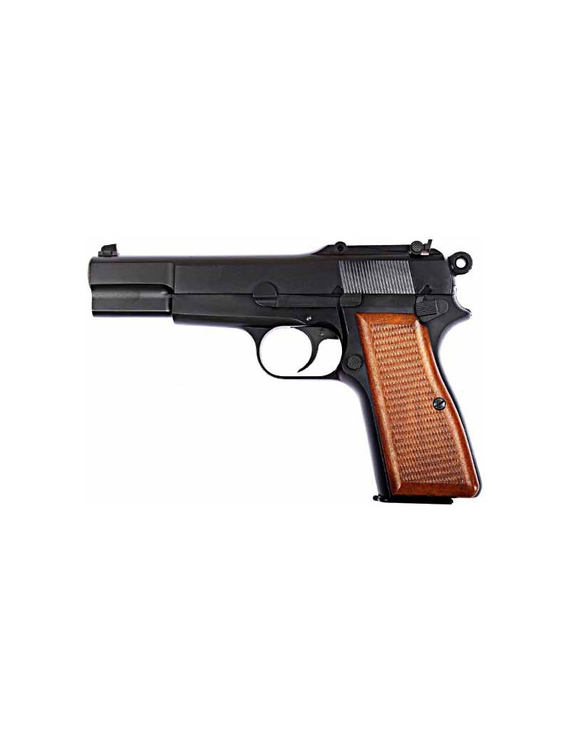 GAS BROWING MILITARY HI-POWER BLACK FULL METAL PISTOL [7526]