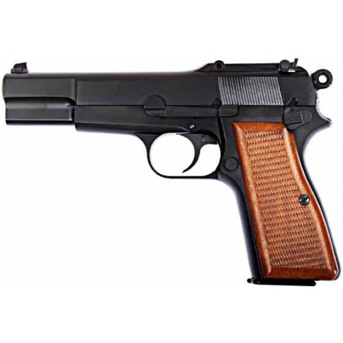 GAS BROWING MILITARY HI-POWER BLACK FULL METAL PISTOL [7526]