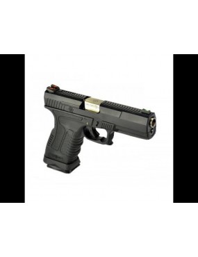 WE A GAS GUN GP1799 T5 BLACK AND SILVER FULL METAL BLOWBACK SURVIVAL GEAR [7765]