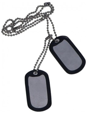 IDENTIFICATION PLATES WITH PROTECTIVE RUBBER AND CHAIN ​​[67300]
