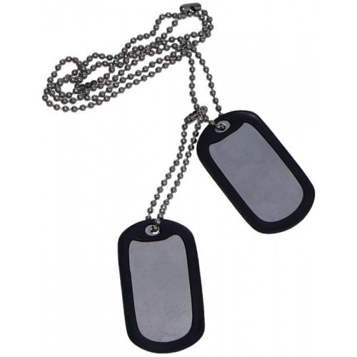 IDENTIFICATION PLATES WITH PROTECTIVE RUBBER AND CHAIN ​​[67300]