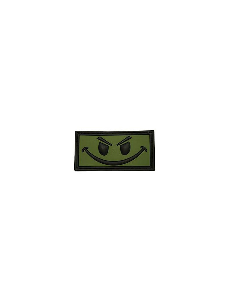PATCH DEFCON 5 EVIL SMILEY VERDE [D5-JTG-14 OD]