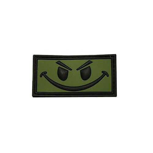 PATCH DEFCON 5 EVIL SMILEY VERDE [D5-JTG-14 OD]