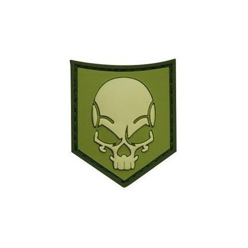 PATCH SOF SKULL DEFCON 5 VERT [D5-JTG-28 OD]