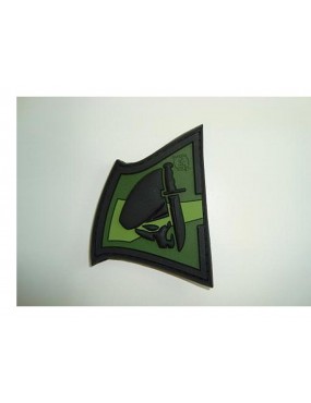 PATCH REBEL SKULL VERDE  [D5-JTG-35 OD]