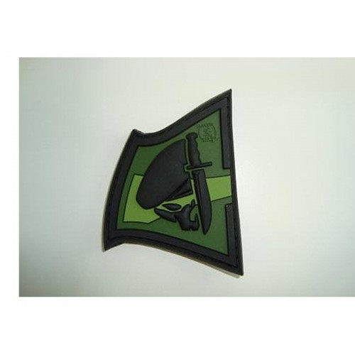 PATCH REBEL SKULL VERDE  [D5-JTG-35 OD]