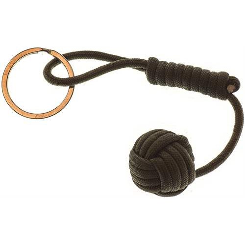 LLAVERO CON BOLA DE PARACORD VERDE [D5-JTG-38 OD]