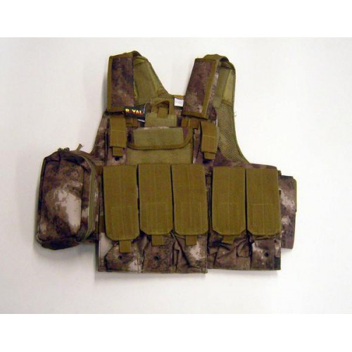 CORPS REMBOURRÉ CYRAS TACTICAL A-TACS AVEC 10 POCHES [V1026U]