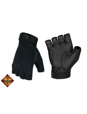 GLOVES HALF FINGERS SHOOTING BLACK INVADER GEAR SIZE L [2185L]