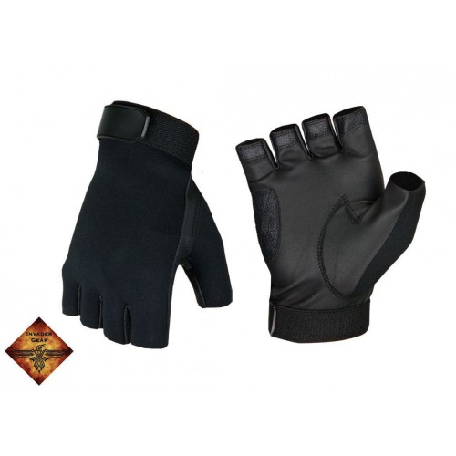 GUANTI MEZZE DITA SHOOTING NERO INVADER GEAR  TAGLIA L [2185L]