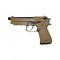 GAS PISTOL GPM 92F FULL METAL DARK EARTH G&G ARMAMENT [GG-M92T]