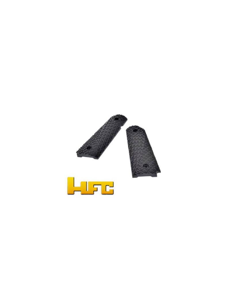 PISTOLA DE GAS HFC 1911 BLOWBACK FULL METAL PLATA - NEGRO [HG 171S]