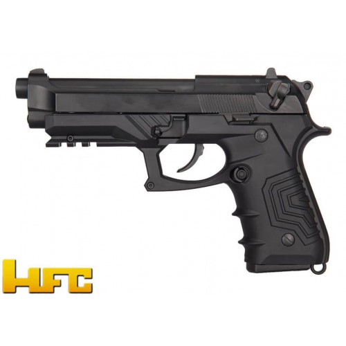 PISTOLET A GAZ B92SF POIGNEE TACTIQUE BLOWBACK FULL METAL NOIR [HG 173B]