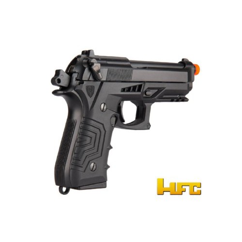 PISTOLA A GAS HFC B92SF TACTICAL GRIP SCARRELLANTE FULL METAL NERA  [HG 173B]
