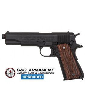 GAS GAS PISTOLA G&G GPM 1911 FULL METAL BLOWBACK NEGRO - MADERA [GG-M1911]