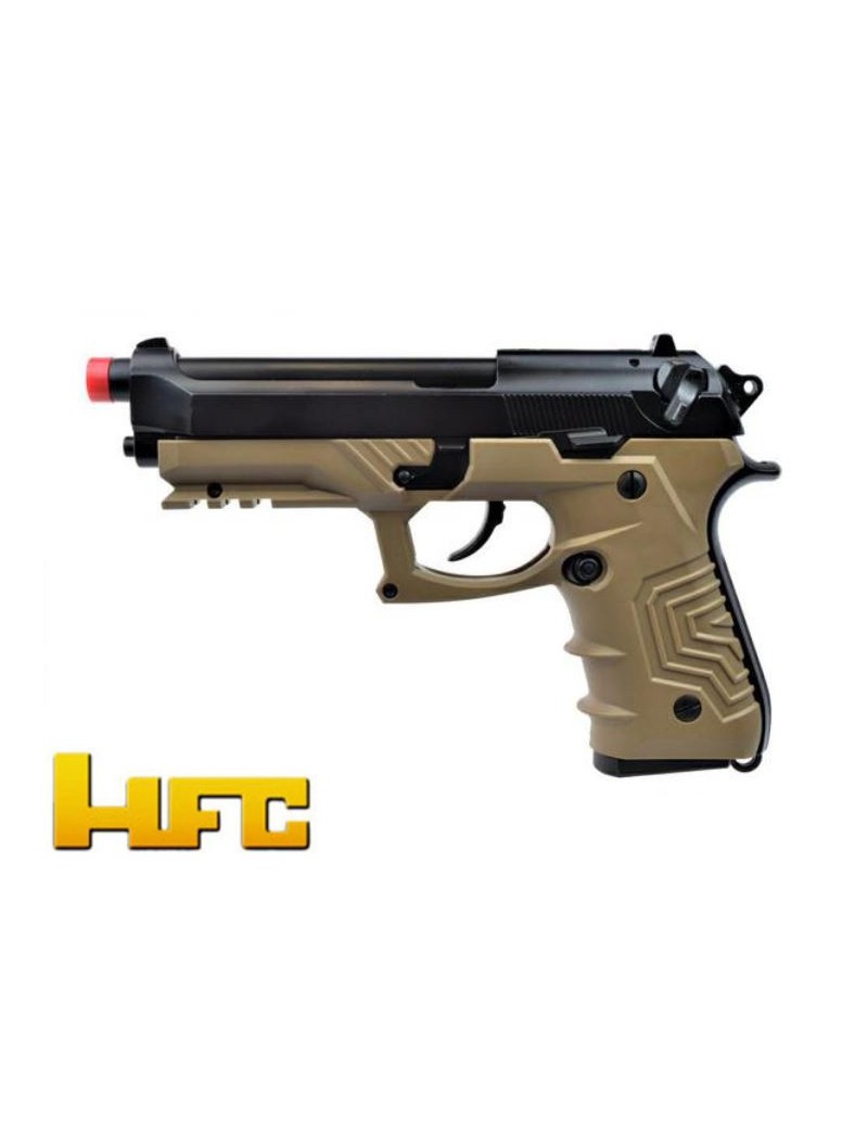 HFC-GASPISTOLE B92SF TACTICAL GRIP BLOWBACK FULL METAL TAN [HG 173T]