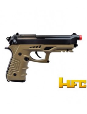 HFC PISTOLA DE GÁS B92SF APERTO TÁTICO BLOWBACK FULL METAL TAN [HG 173T] 2