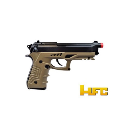 HFC-GASPISTOLE B92SF TACTICAL GRIP BLOWBACK FULL METAL TAN [HG 173T]