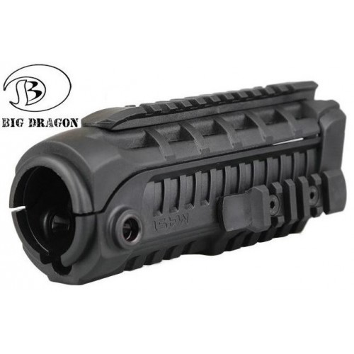 BIG DRAGON PARAMANO TATTICO NERO PER SERIE M4 [BD-3761B]