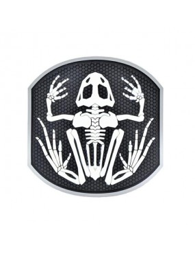 PATCH IN PVC FROG SKELETON EMERSON BLACK AND WHITE [EM5551]