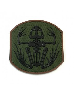 PATCH IN PVC FROG SKELETON EMERSON GREEN-BLACK AND TAN [EM5551A]