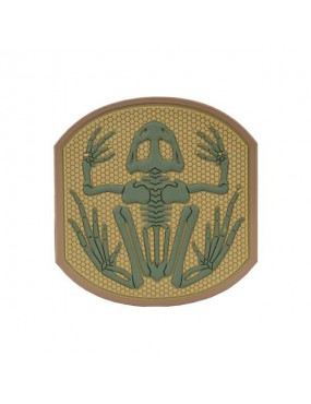 PATCH IN PVC FROG SKELETON EMERSON GREEN AND FLUO [EM5551C]