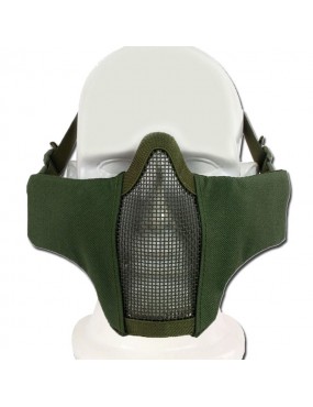 WOSPORT MASKE MIT GRÜNEM METALLGITTER [WO-MA42V]