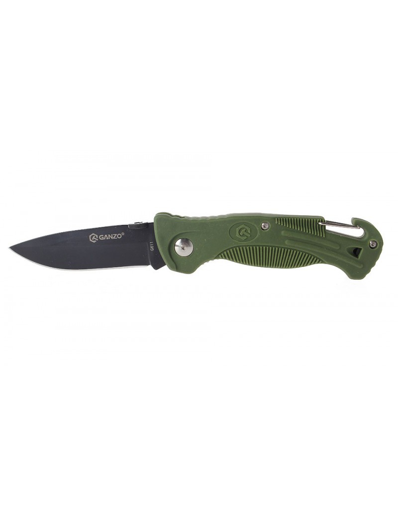 GANZO FOLDING KNIFE GREEN COLOR OD [G611-GR]