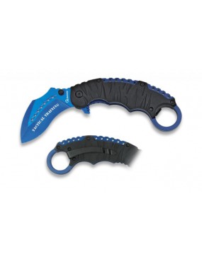 KARAMBIT DA ALLENAMENTO TACTICAL TRAINING BLU E NERO  ALBAINOX [18248-A]