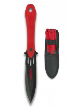 ALBAINOX SET DI 3 COLTELLI DA LANCIO LAMA FISSA [32094]