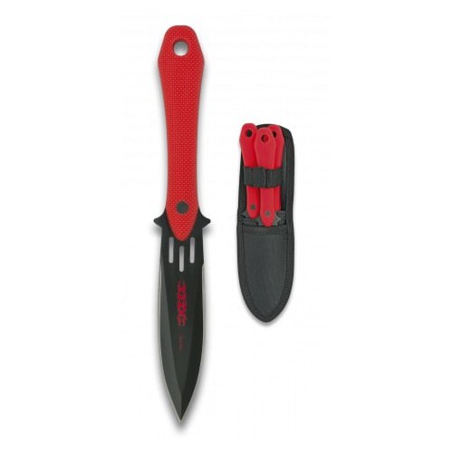 ALBAINOX SET DI 3 COLTELLI DA LANCIO LAMA FISSA [32094]